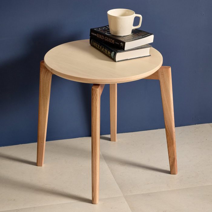 Bossiney stool-elm-sycamore-side table-studio arvor-bedside table